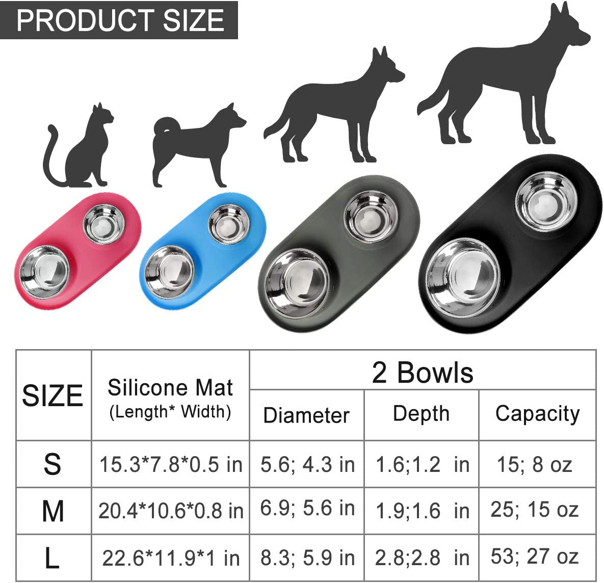 Silicone Slow Feeder Insert for Dogs - Compatible with Stainless Steel, Plastic, and Ceramic Bowls, Ideal for Small to Large Breeds