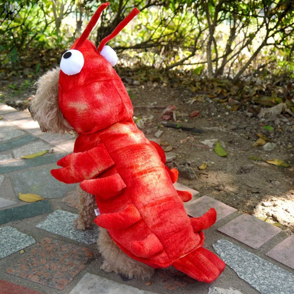 Sleeveless Pet Clothes Puppy Outfits Cat Outfits Christmas Dog Pyjamas Pet Accessories Warming Pet Clothes Dog Halloween Costumes Dog Clothes Lobster Costume Apparel Corgi Red