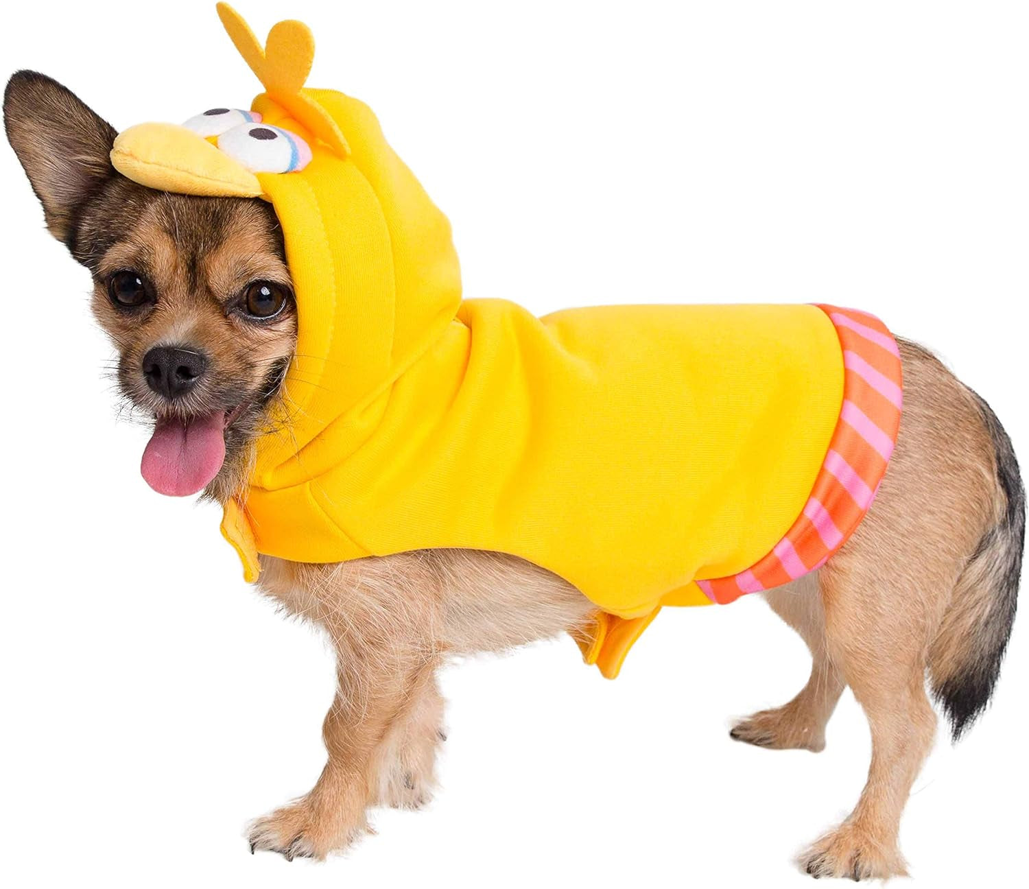 Pet Krewe Sesame Street Big Bird Hoodie Costume for Dogs and Cats - Ideal for Halloween, Christmas, Celebrations, Photoshoots, and Gifts for Pet Enthusiasts