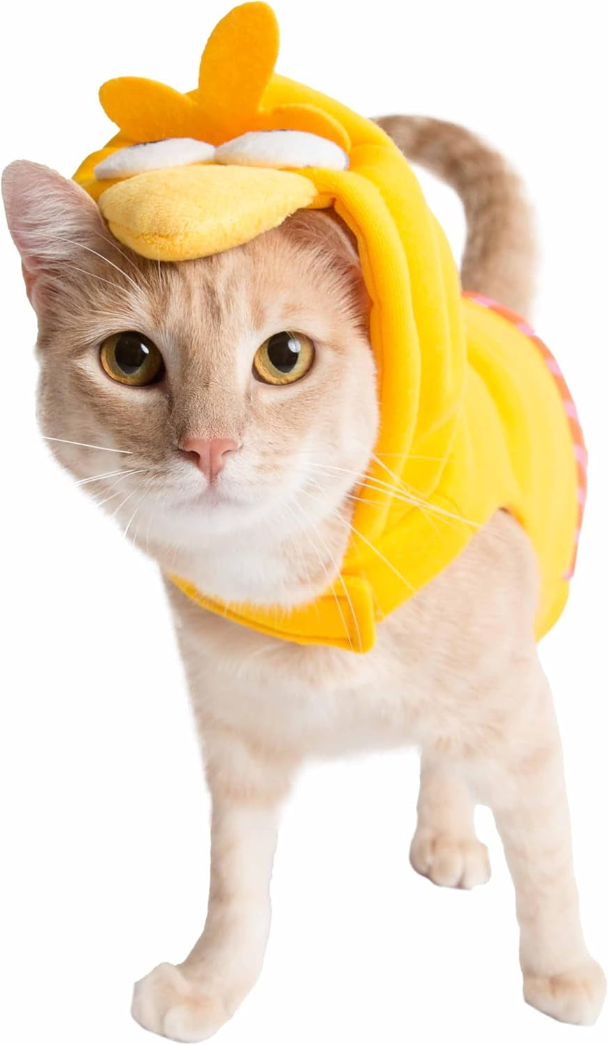 Pet Krewe Sesame Street Big Bird Hoodie Costume for Dogs and Cats - Ideal for Halloween, Christmas, Celebrations, Photoshoots, and Gifts for Pet Enthusiasts