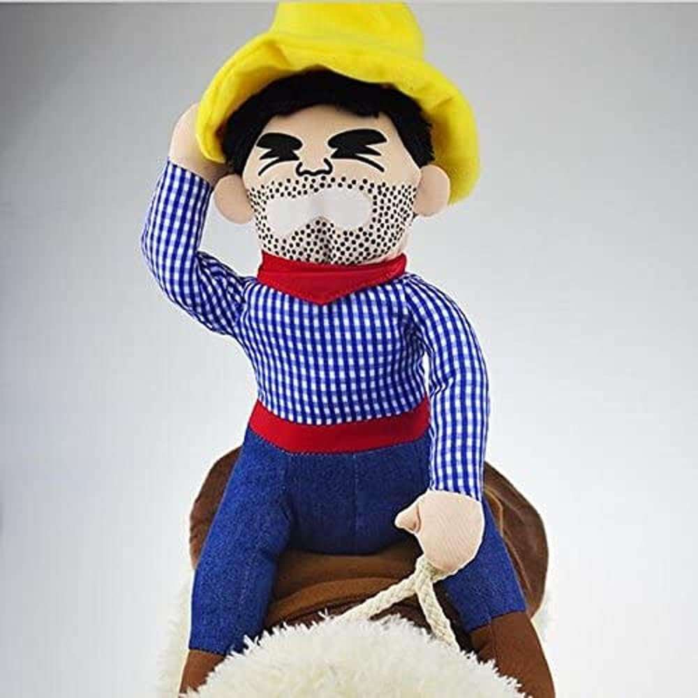 Halloween Cowboy Costume for Dogs and Cats - Novelty Party Apparel for Pets (X-Large)