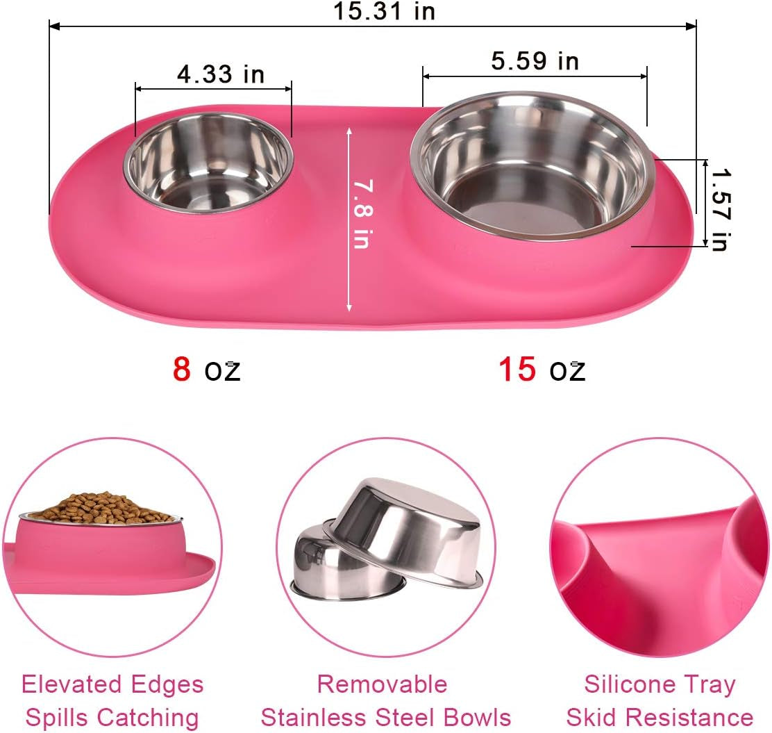 Silicone Slow Feeder Insert for Dogs - Compatible with Stainless Steel, Plastic, and Ceramic Bowls, Ideal for Small to Large Breeds