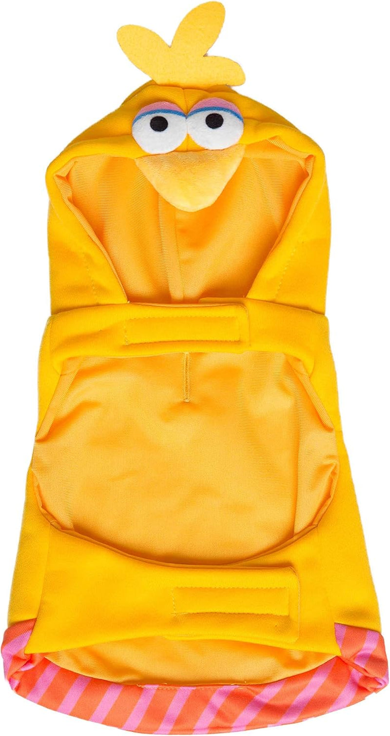 Pet Krewe Sesame Street Big Bird Hoodie Costume for Dogs and Cats - Ideal for Halloween, Christmas, Celebrations, Photoshoots, and Gifts for Pet Enthusiasts