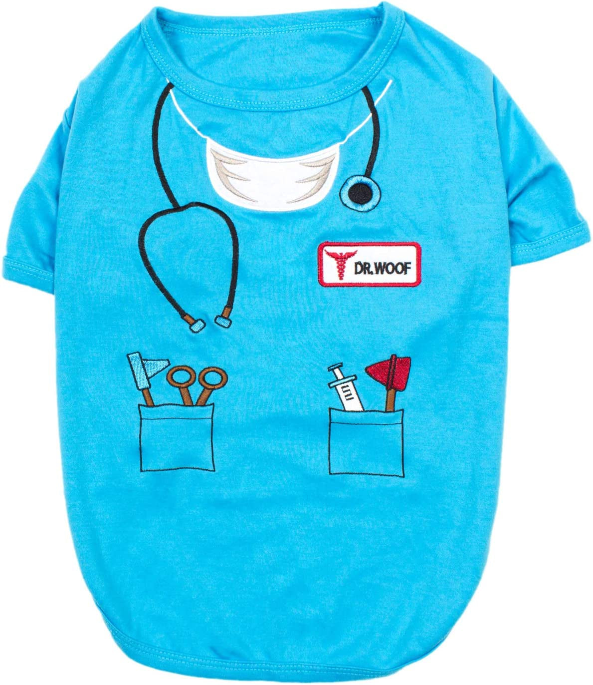 Dog Costume - Doctor Dog Costume - Halloween Shirt for Dogs - Doctor Cat Tshirt - Pet Halloween Tshirt - Shirt for Dogs - Sleeved Pet Tshirt - XL