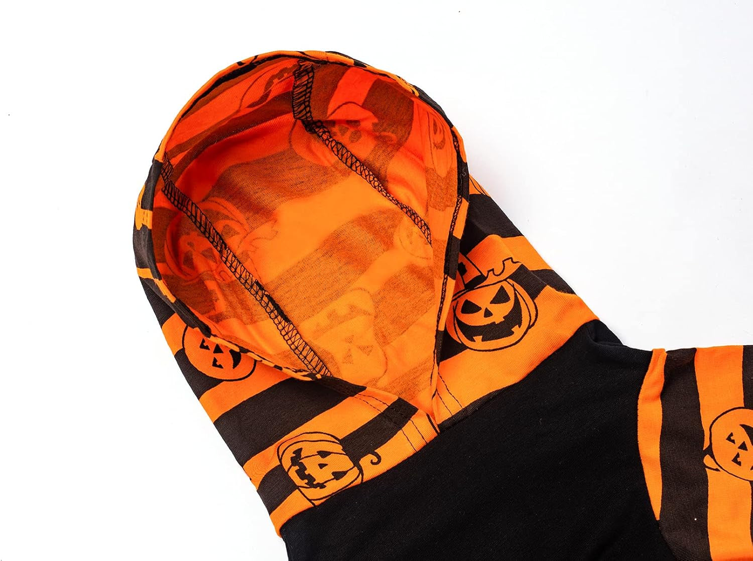 Dog Halloween Pumpkin Costume Pet Hoodie Dog Pajamas Apparel Clothes （X-Large, Orange, XL