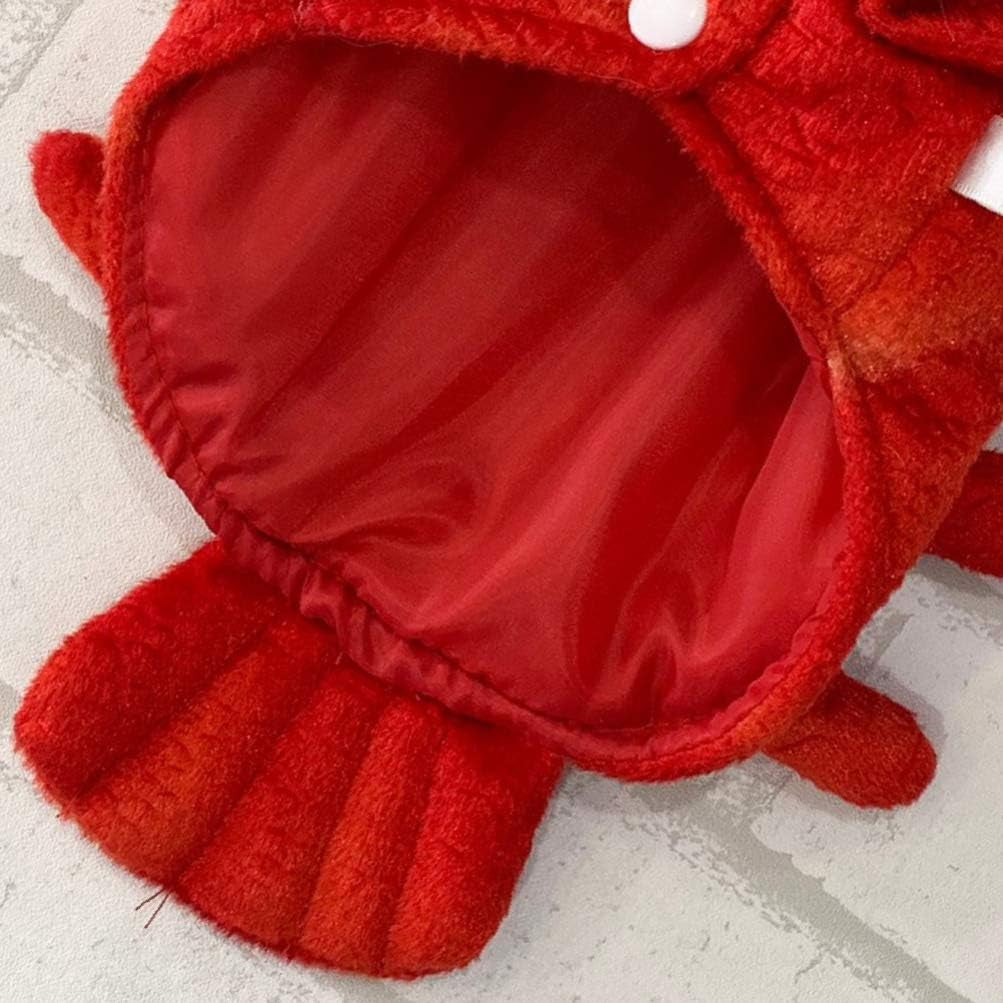 Sleeveless Pet Clothes Puppy Outfits Cat Outfits Christmas Dog Pyjamas Pet Accessories Warming Pet Clothes Dog Halloween Costumes Dog Clothes Lobster Costume Apparel Corgi Red