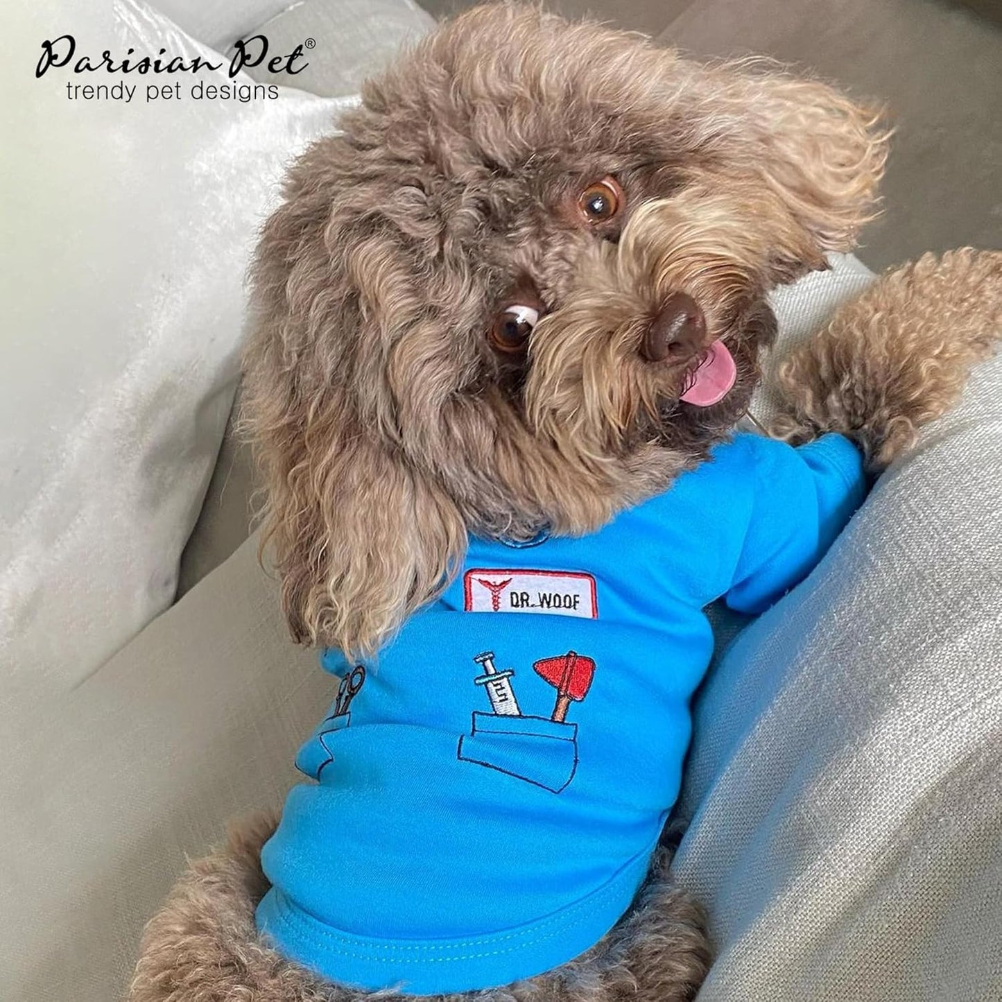 Dog Costume - Doctor Dog Costume - Halloween Shirt for Dogs - Doctor Cat Tshirt - Pet Halloween Tshirt - Shirt for Dogs - Sleeved Pet Tshirt - XL