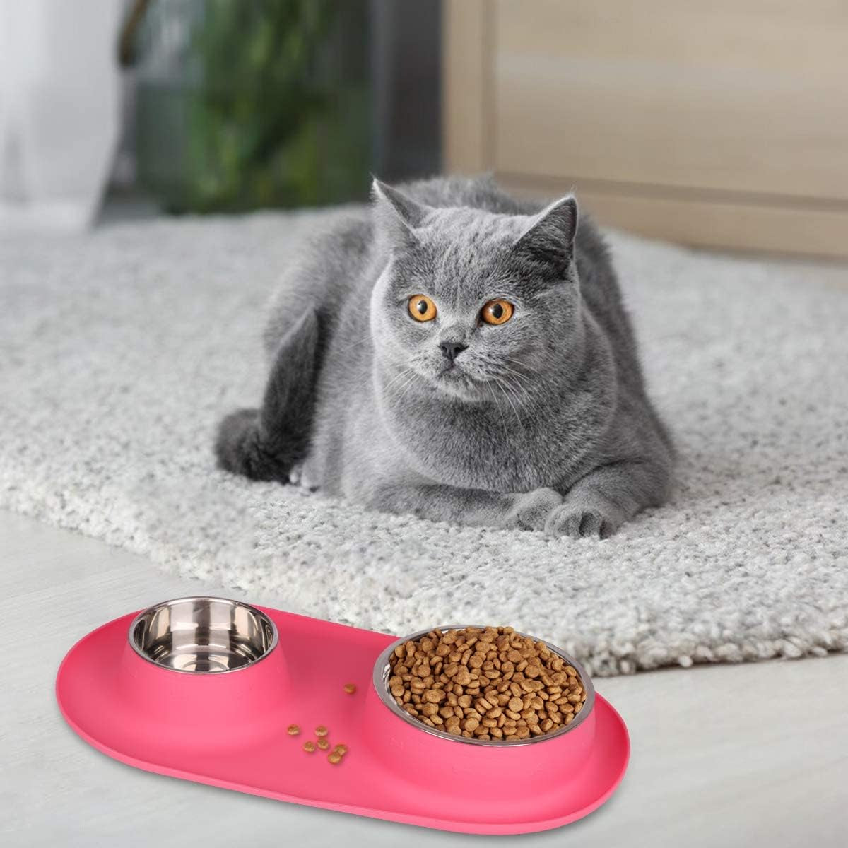 Silicone Slow Feeder Insert for Dogs - Compatible with Stainless Steel, Plastic, and Ceramic Bowls, Ideal for Small to Large Breeds